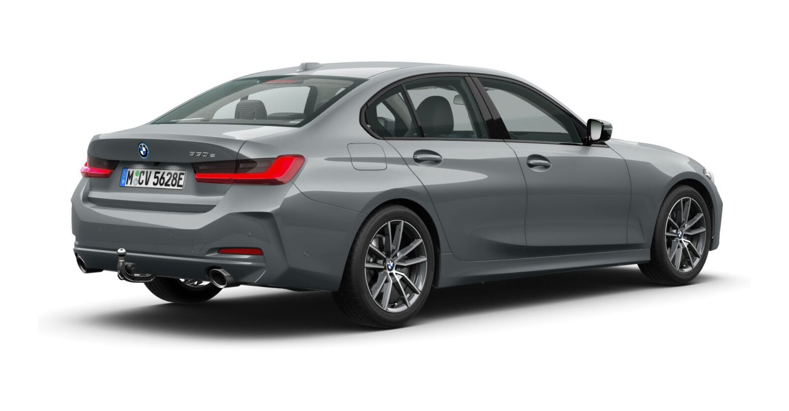BMW BMW 3er in Grau von hinten BMW BMW 3er in Grau von hinten