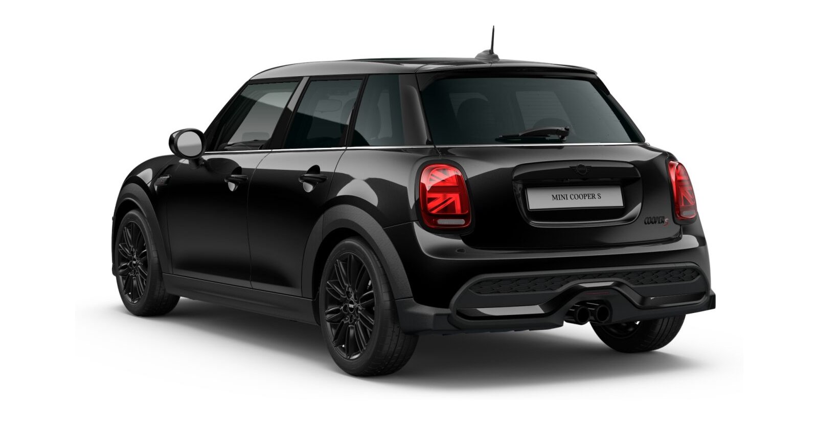 MINI MINI 5-Türer in Schwarz von hinten