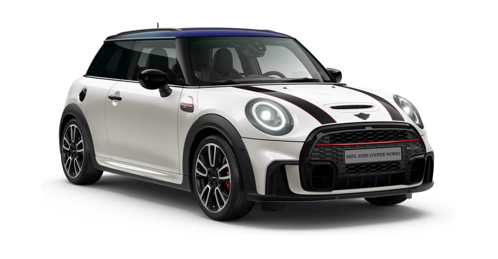 MINI John Cooper Works 3-Türer in Weiß von vorne