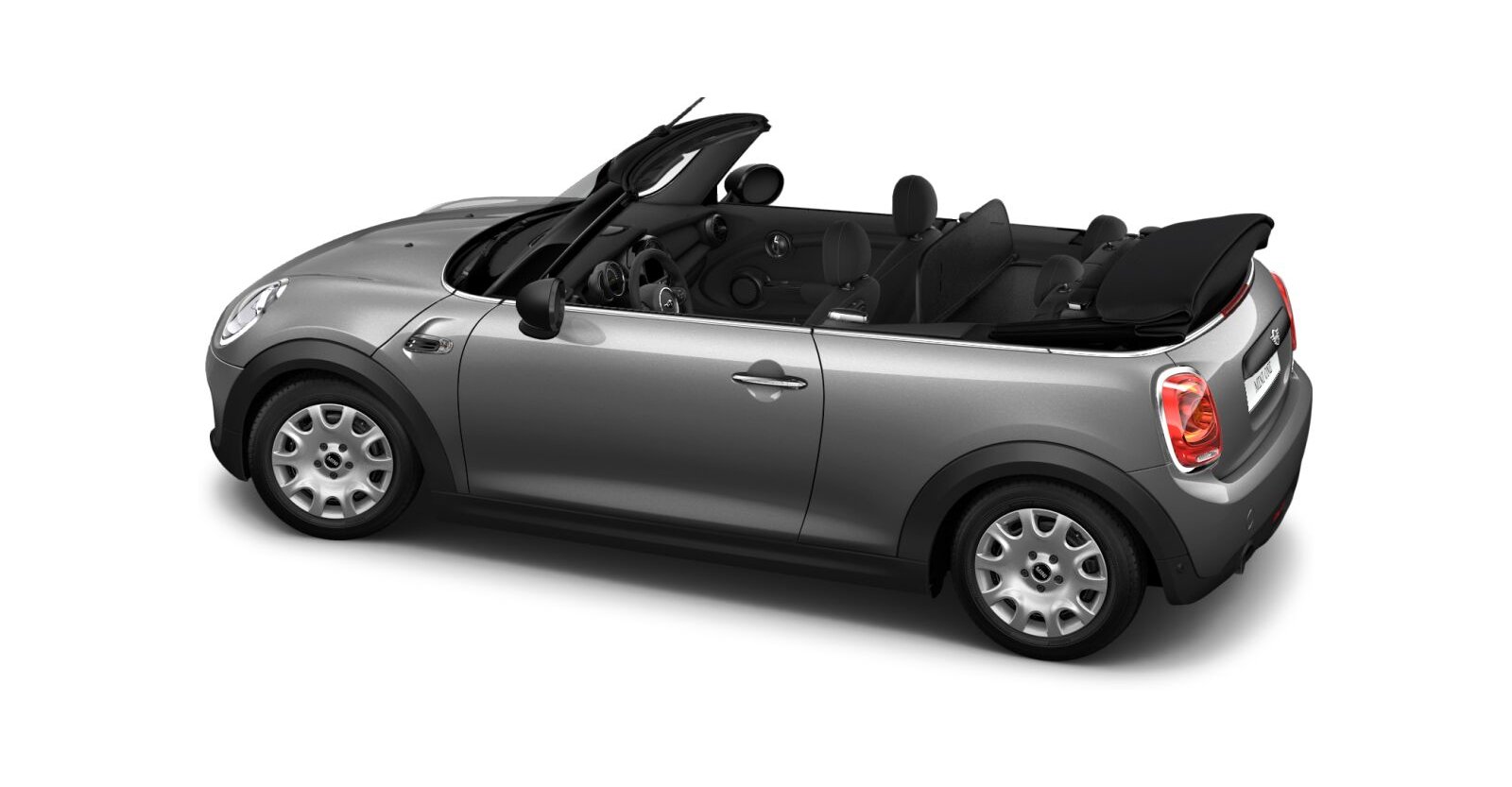 MINI MINI Cabrio in Grau von hinten