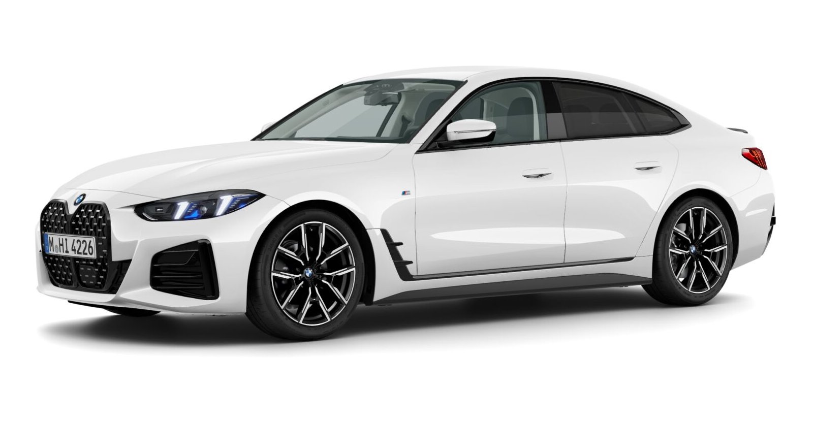 BMW BMW 4er in Weiß von vorne BMW BMW 4er in Weiß von vorne