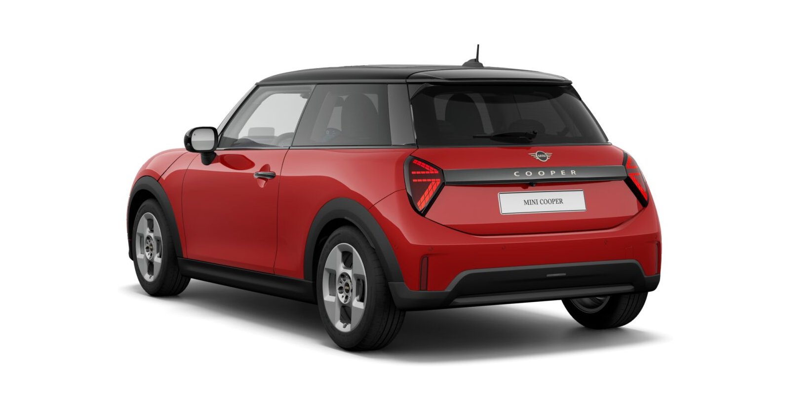 MINI MINI 3-Türer in Rot von hinten MINI MINI 3-Türer in Rot von hinten