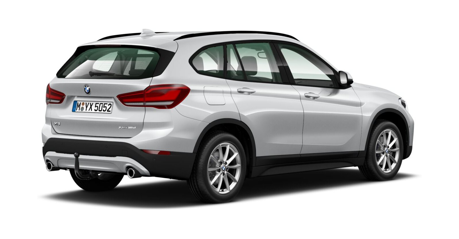 BMW BMW X in Silber von hinten BMW BMW X in Silber von hinten