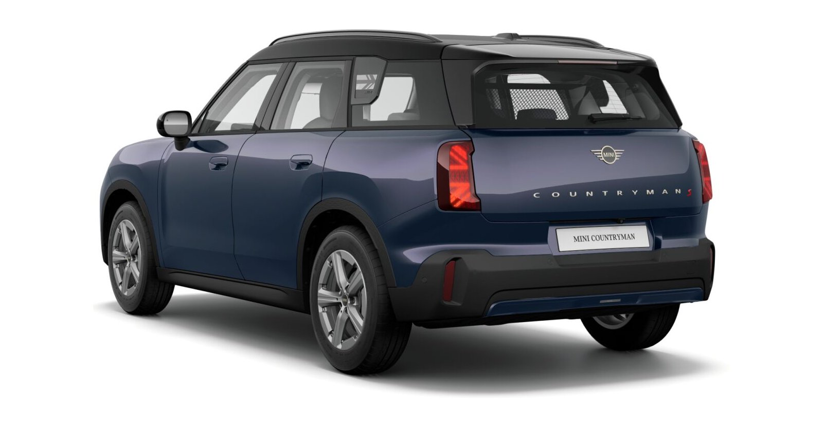 MINI MINI Countryman in Blau von hinten
