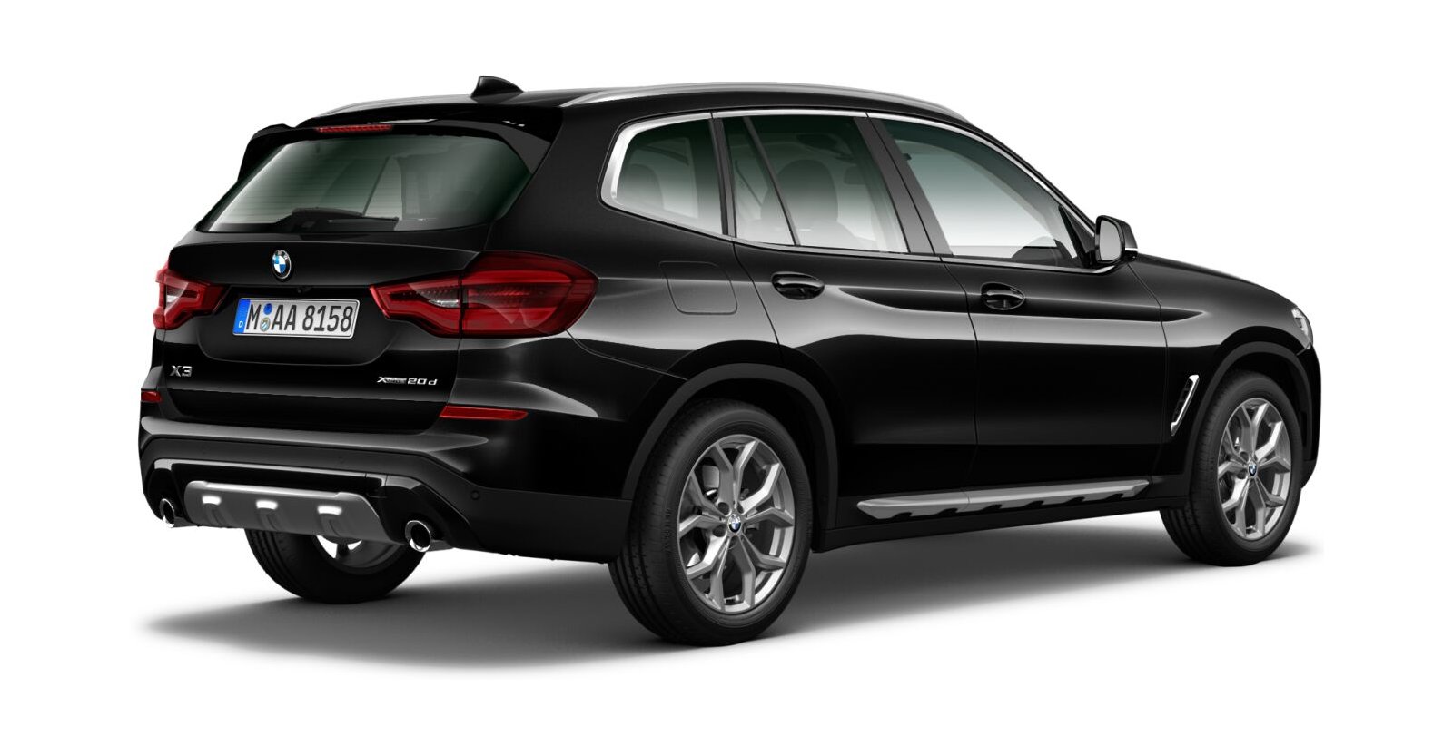 BMW BMW X in Schwarz von hinten BMW BMW X in Schwarz von hinten