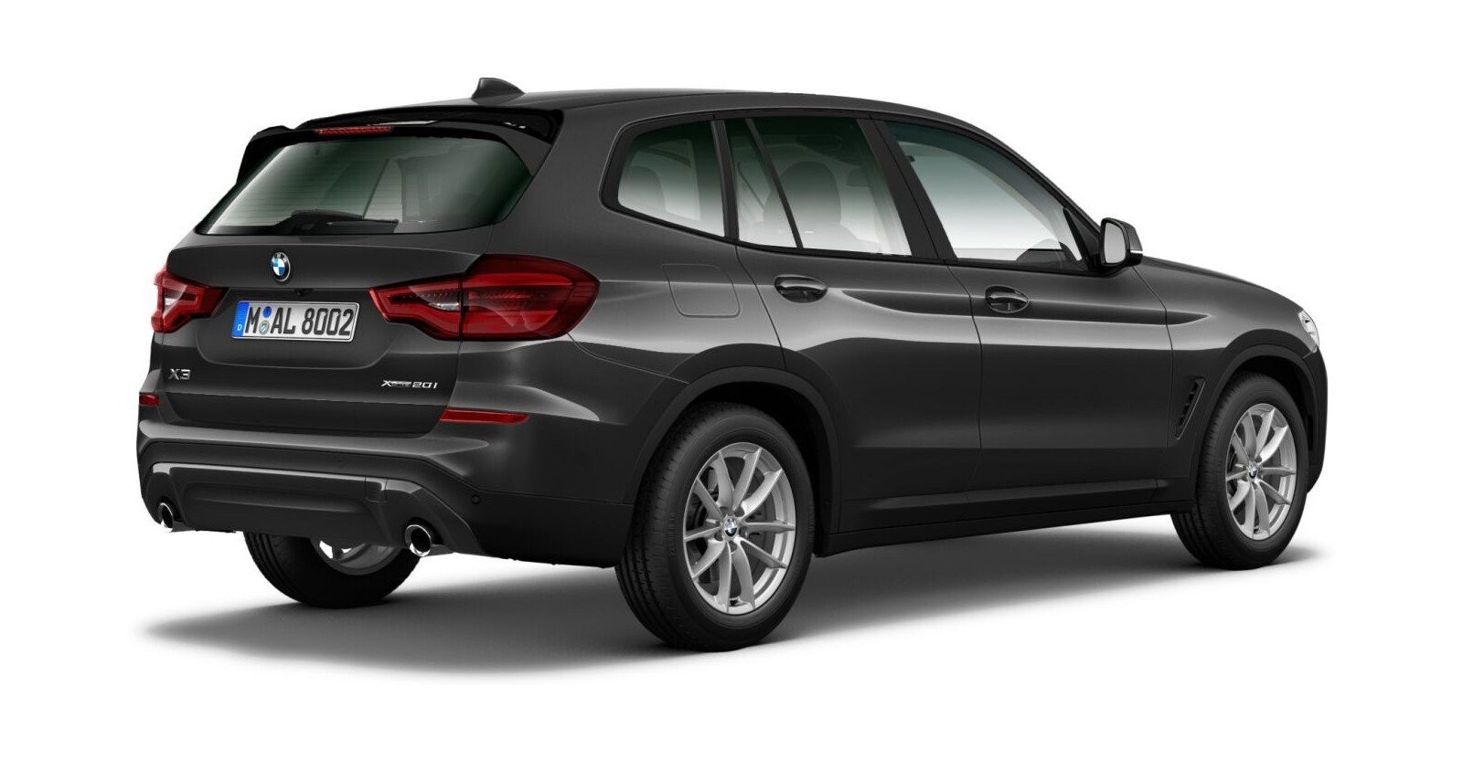 BMW BMW X in Grau von hinten BMW BMW X in Grau von hinten