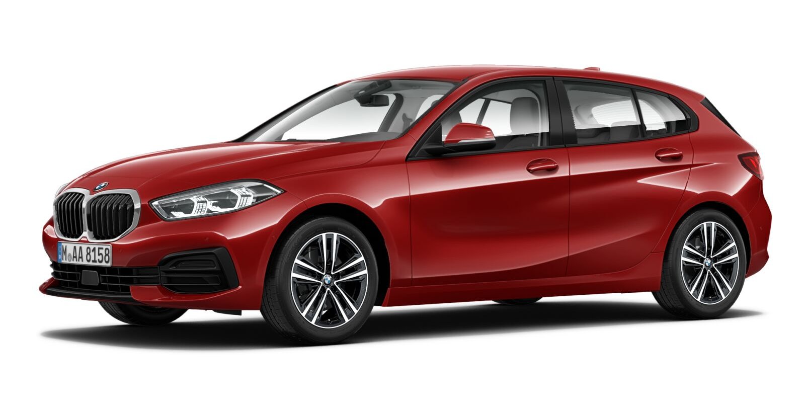 BMW BMW 1er in Rot von vorne BMW BMW 1er in Rot von vorne