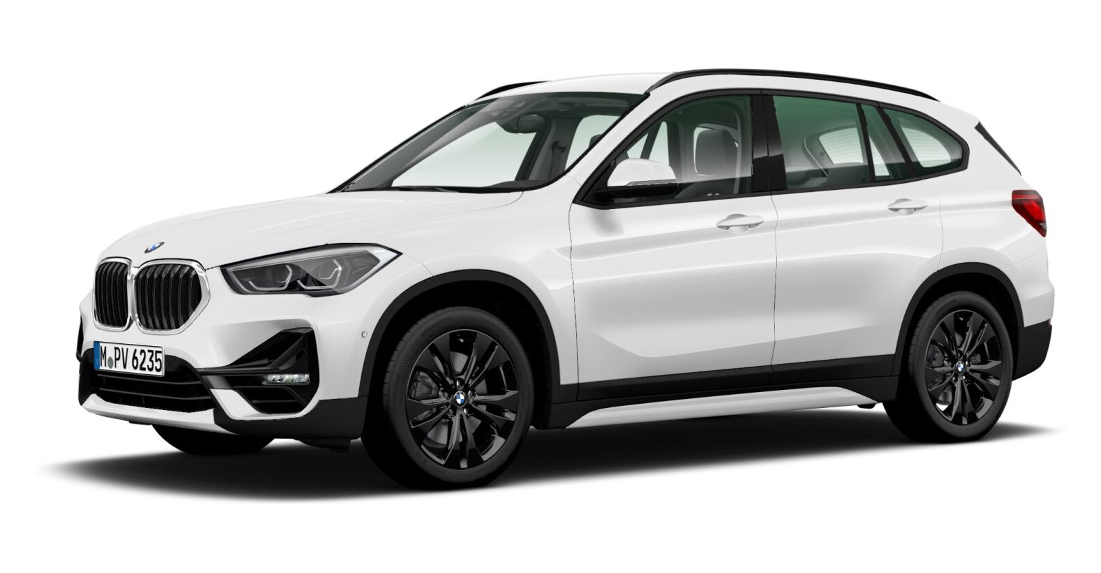 BMW X1 sDrive18i in Weiß von vorne BMW X1 sDrive18i in Weiß von vorne