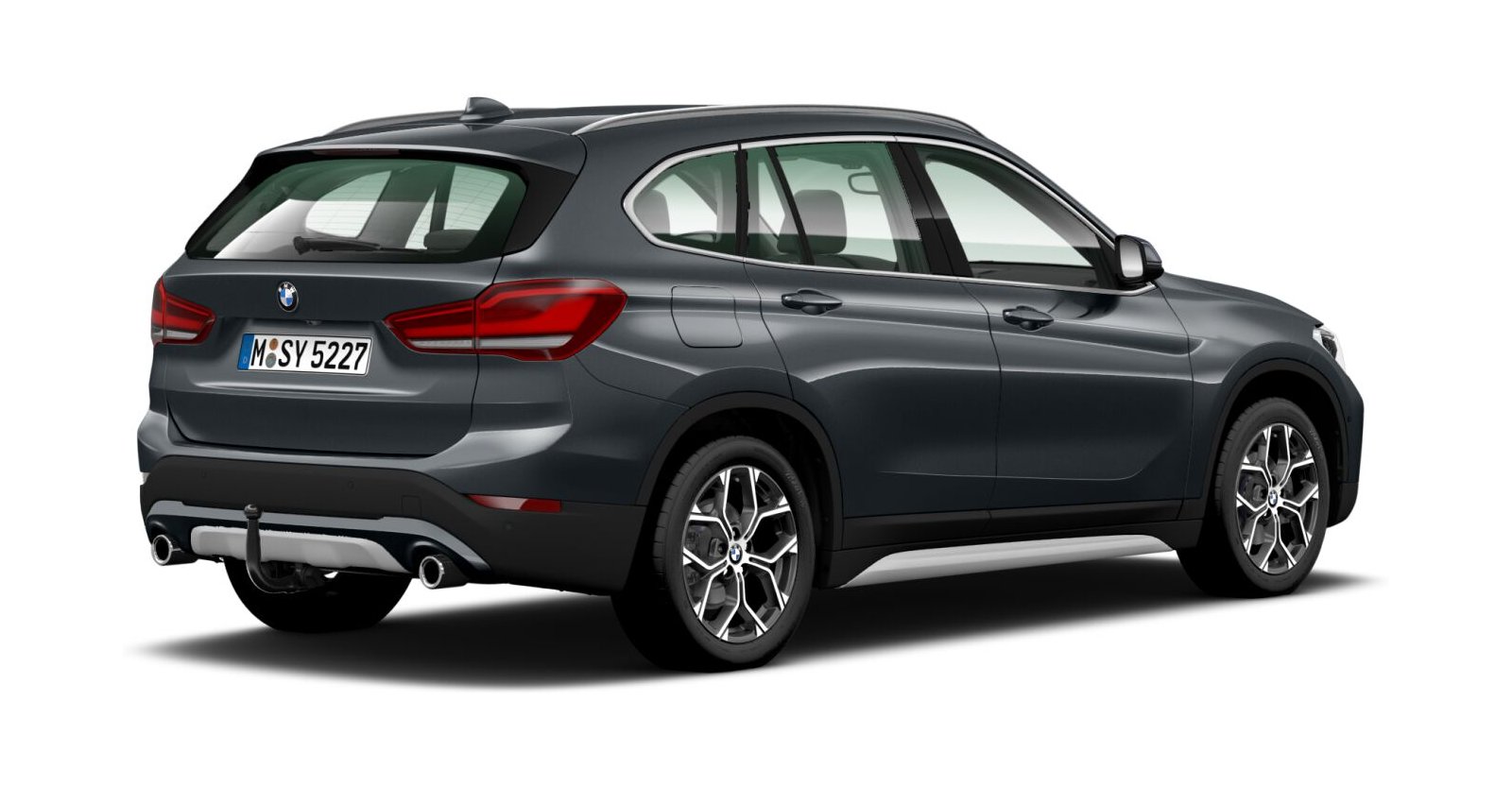 BMW BMW X in Grau von hinten