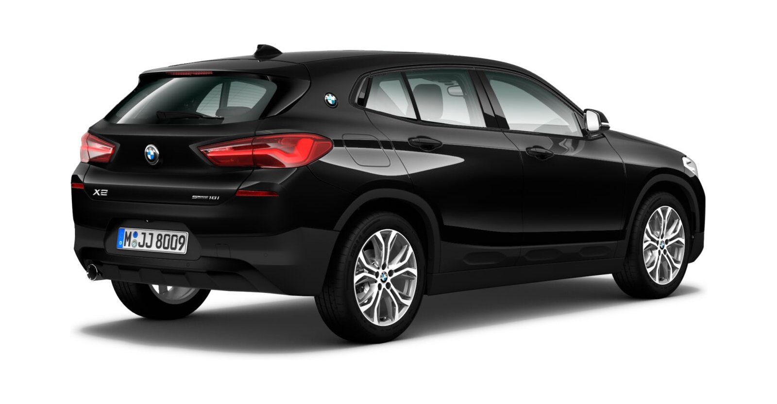 BMW BMW X in Schwarz von hinten BMW BMW X in Schwarz von hinten