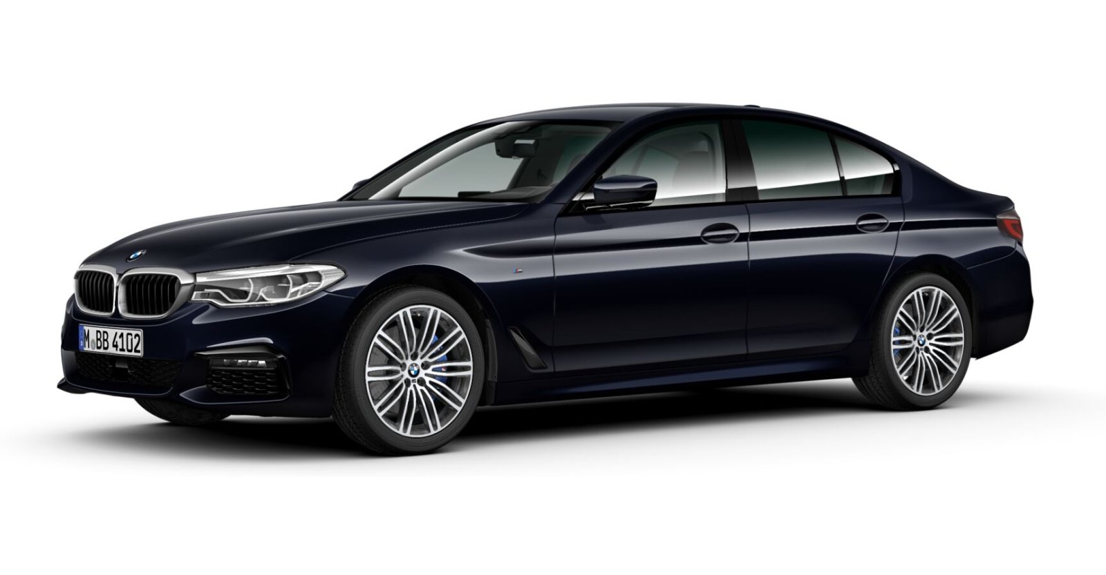 BMW BMW 5er in Schwarz von vorne BMW BMW 5er in Schwarz von vorne