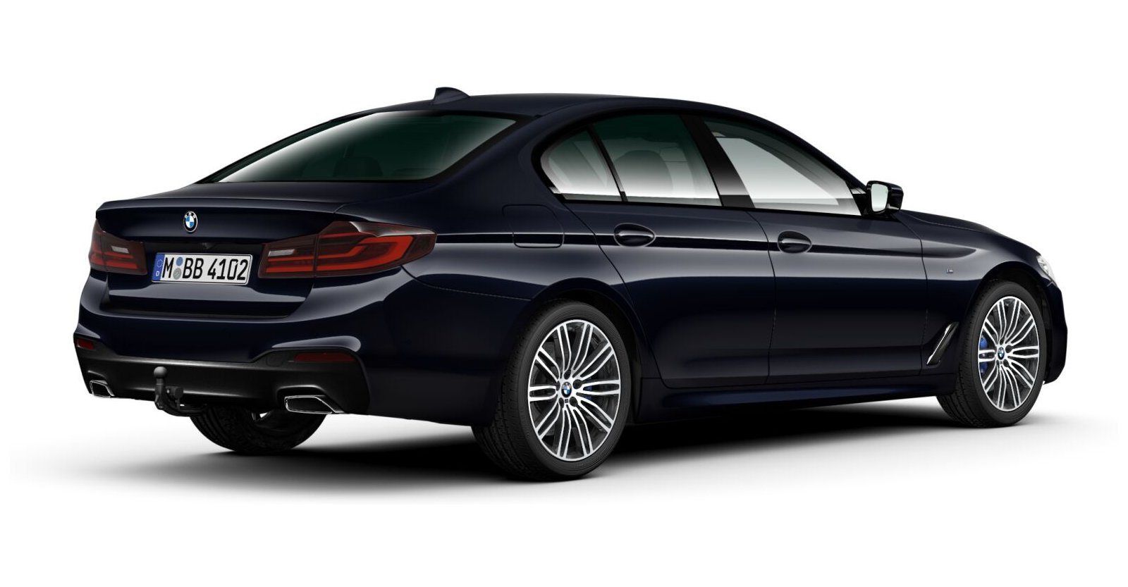 BMW BMW 5er in Schwarz von hinten BMW BMW 5er in Schwarz von hinten