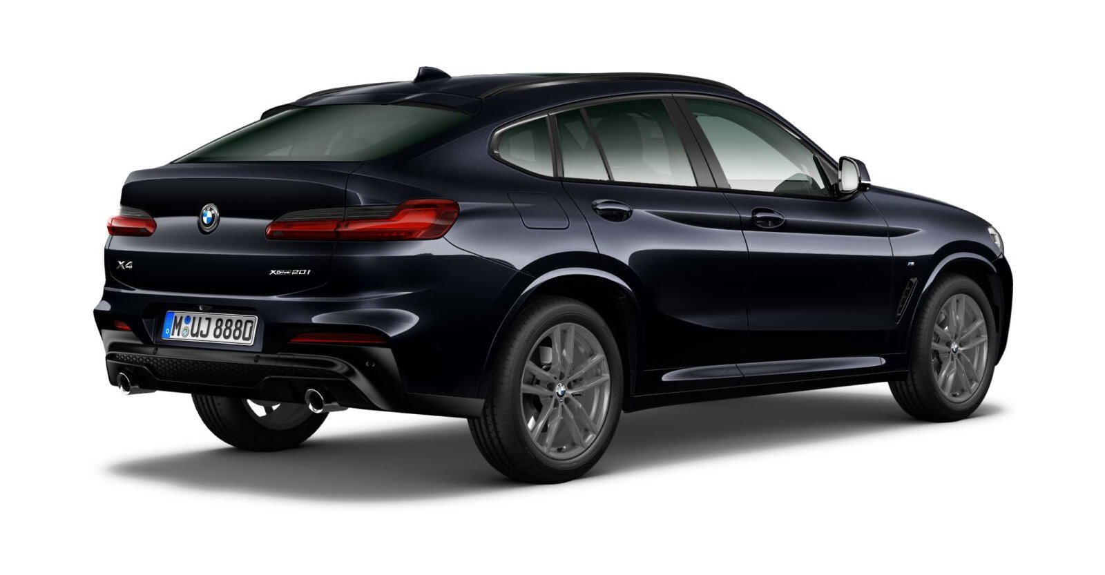 BMW BMW X in Schwarz von hinten BMW BMW X in Schwarz von hinten