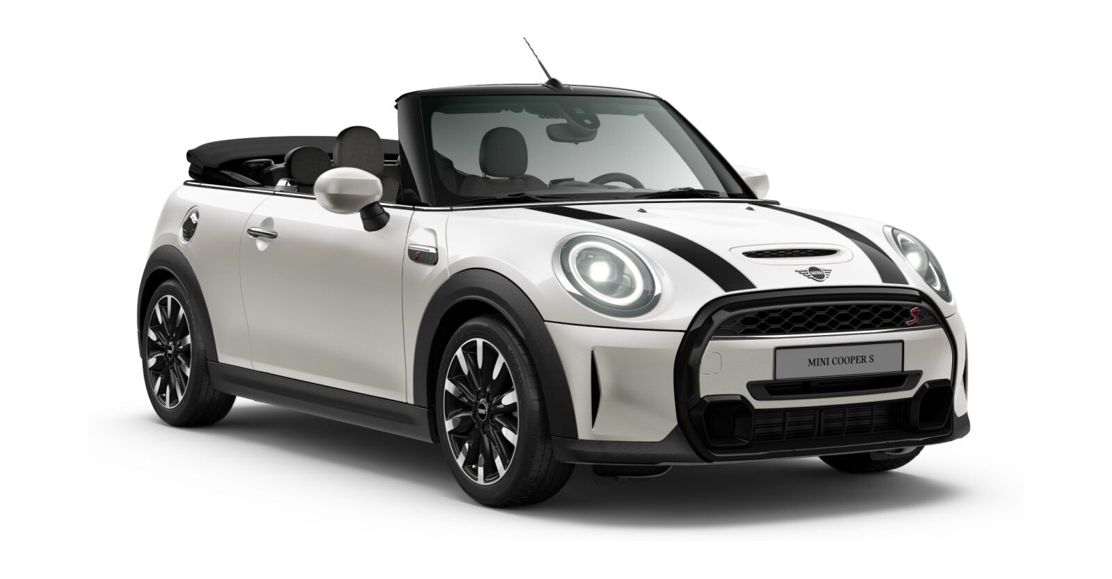 MINI MINI Cabrio in Weiß von vorne