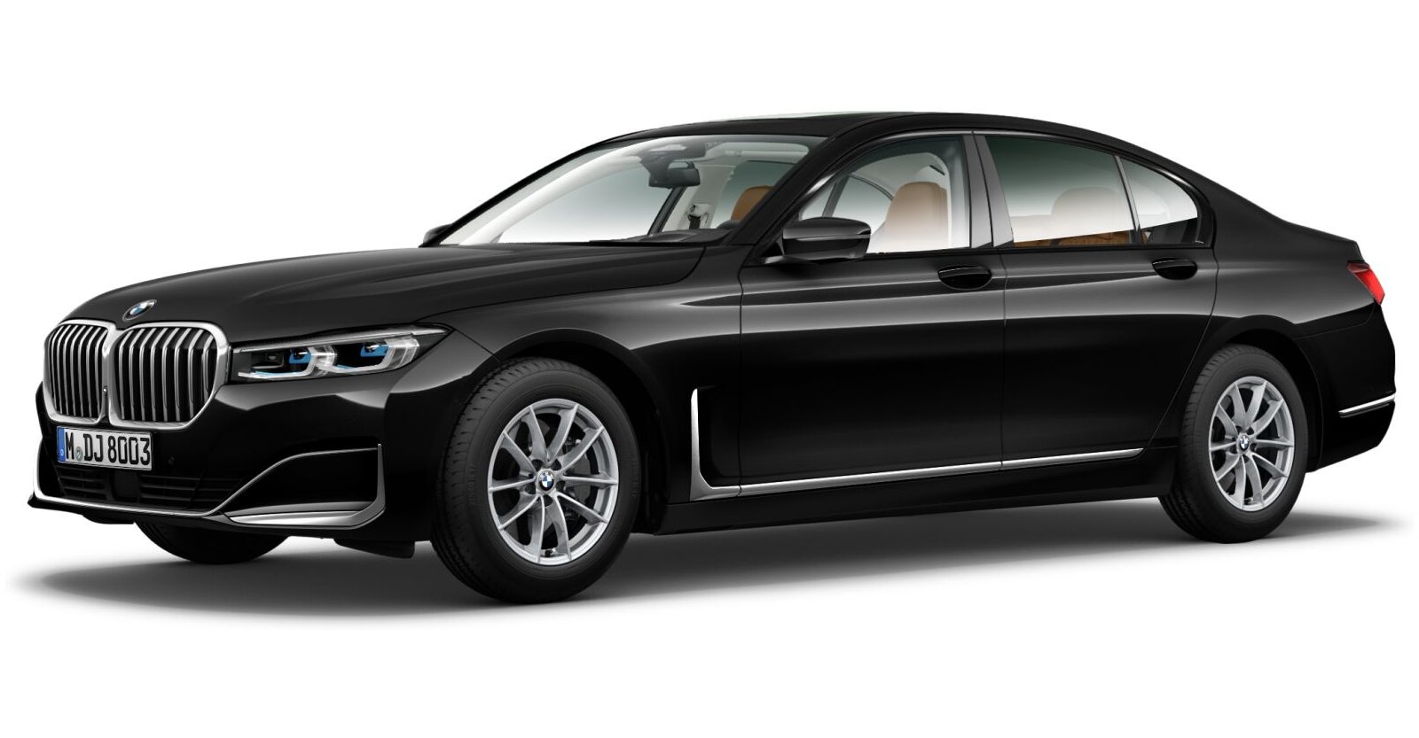 BMW BMW 7er in Schwarz von vorne BMW BMW 7er in Schwarz von vorne