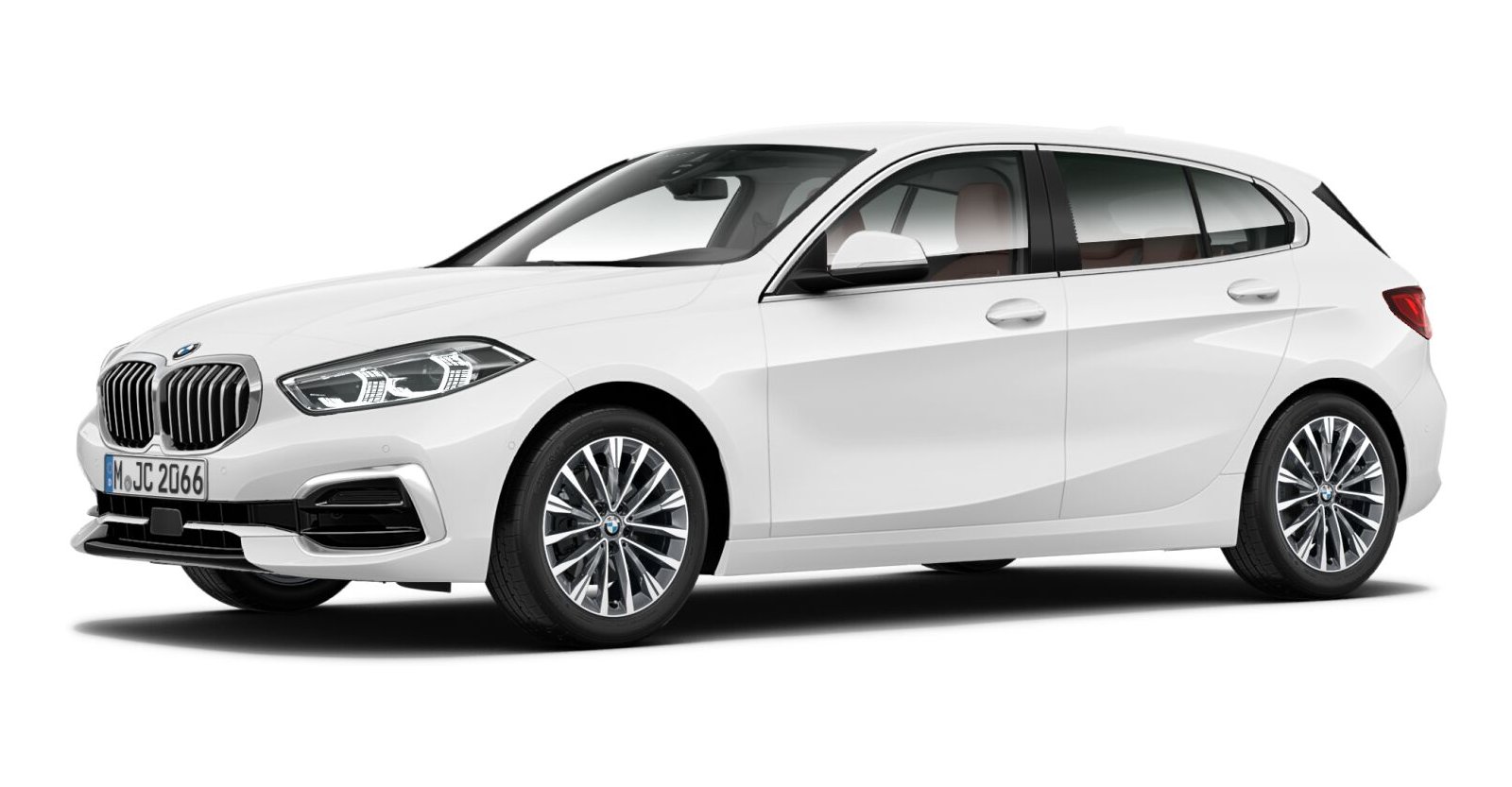 BMW BMW 1er in Weiß von vorne BMW BMW 1er in Weiß von vorne