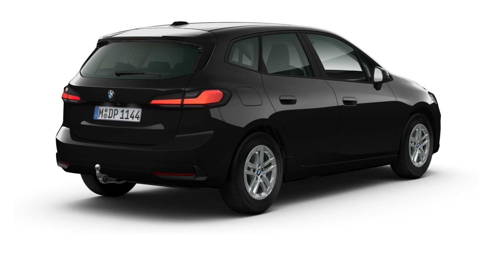 BMW BMW 2er in Schwarz von hinten