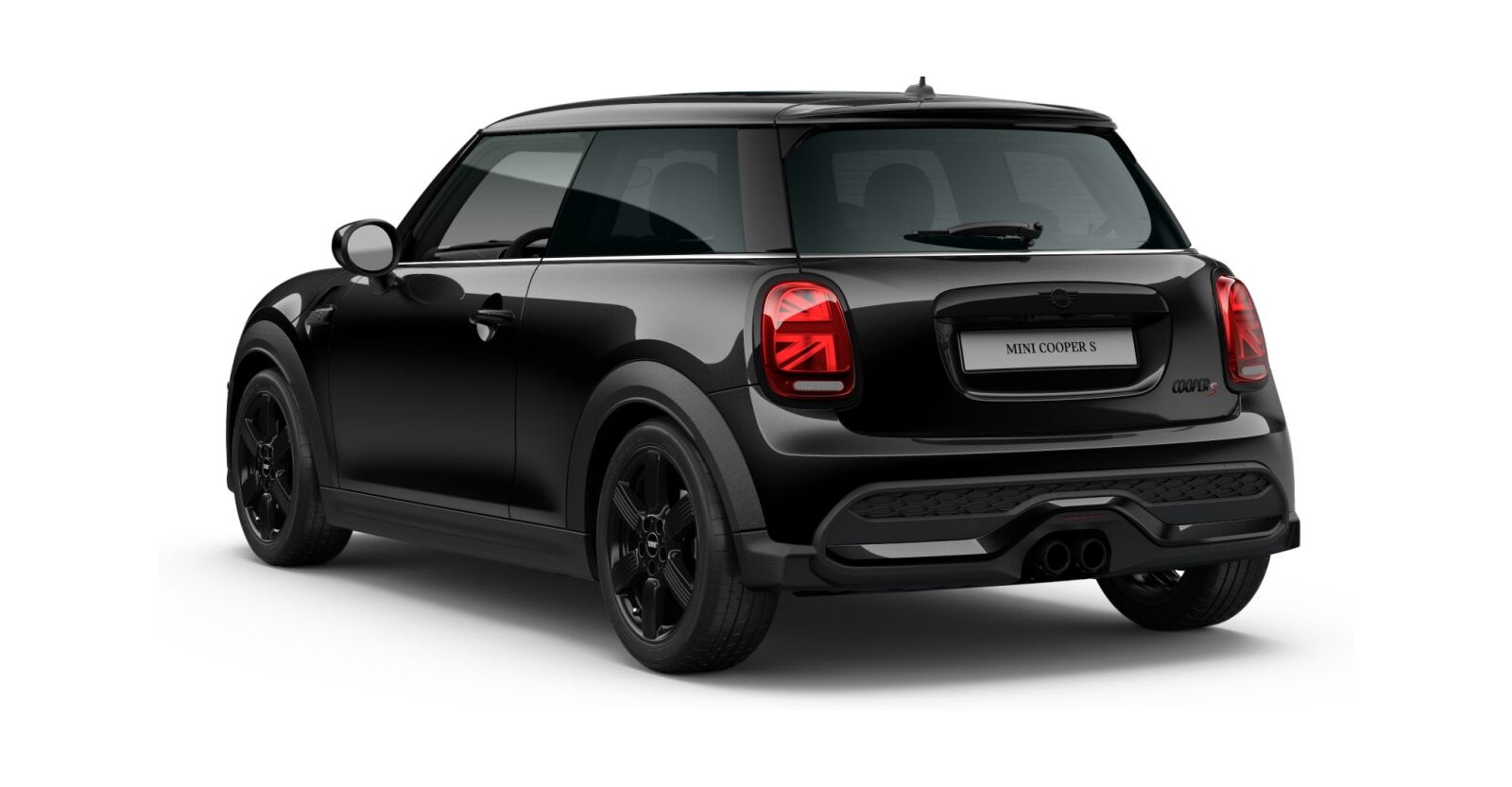 MINI MINI 3-Türer in Schwarz von hinten MINI MINI 3-Türer in Schwarz von hinten