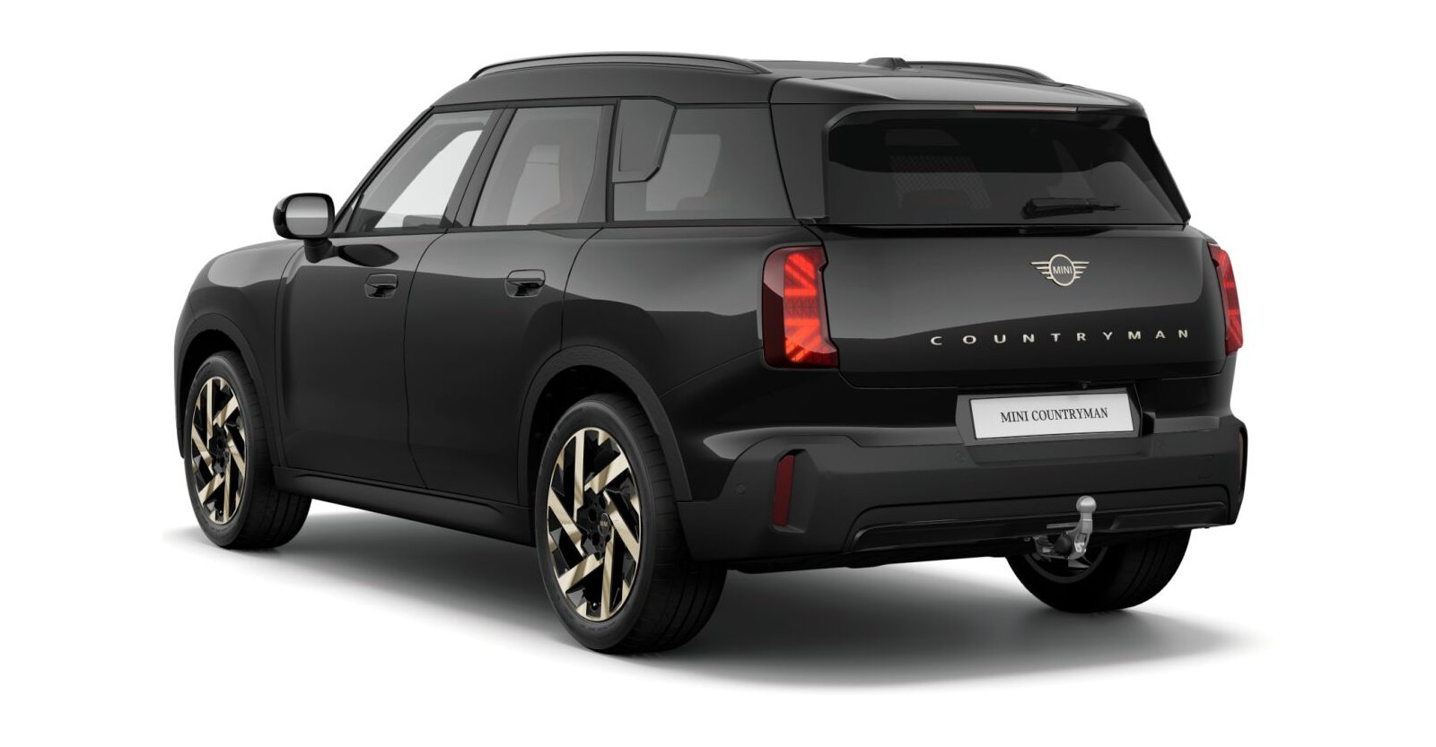 MINI MINI Countryman in Schwarz von hinten