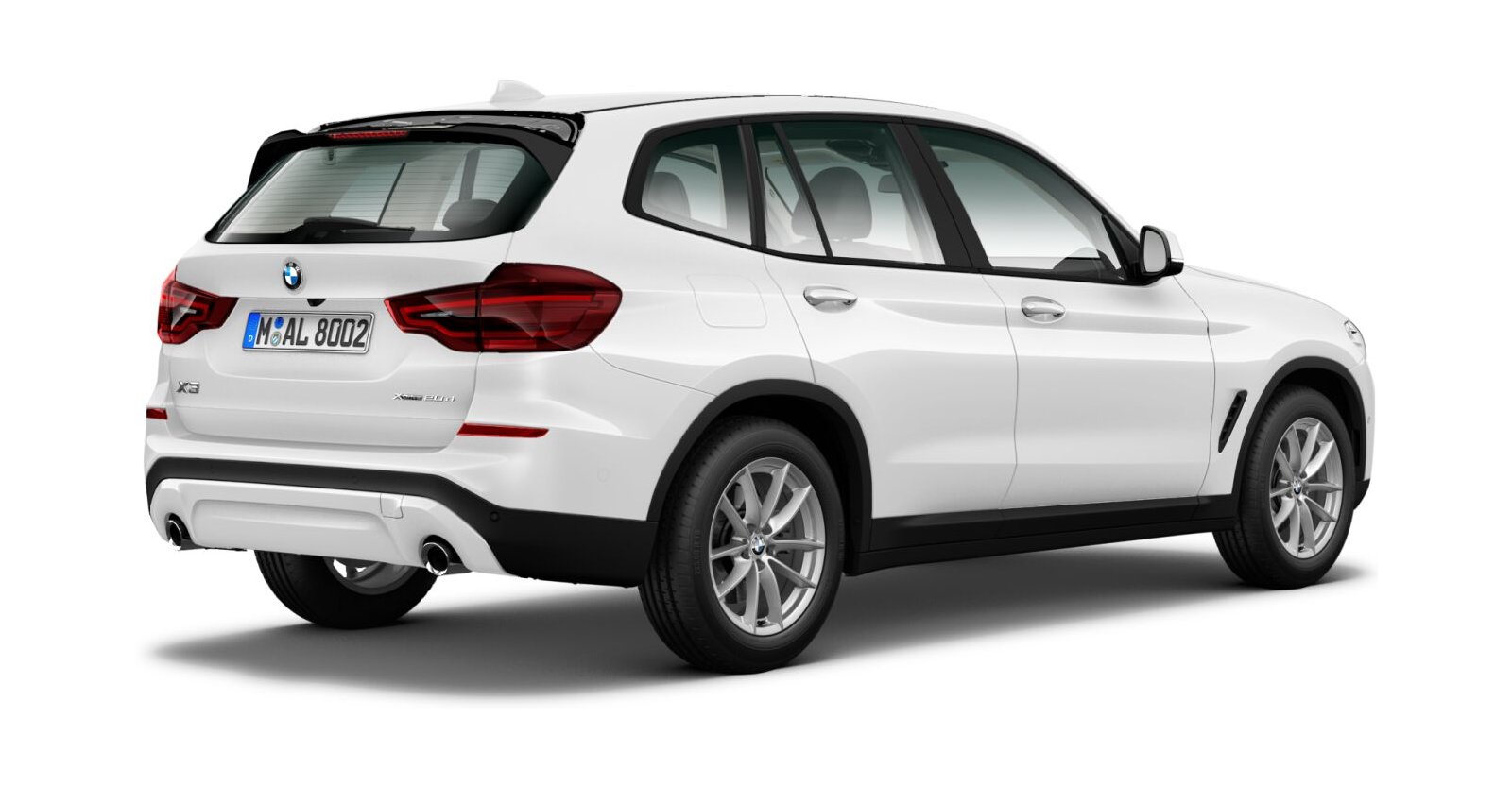 BMW BMW X in Weiß von hinten BMW BMW X in Weiß von hinten