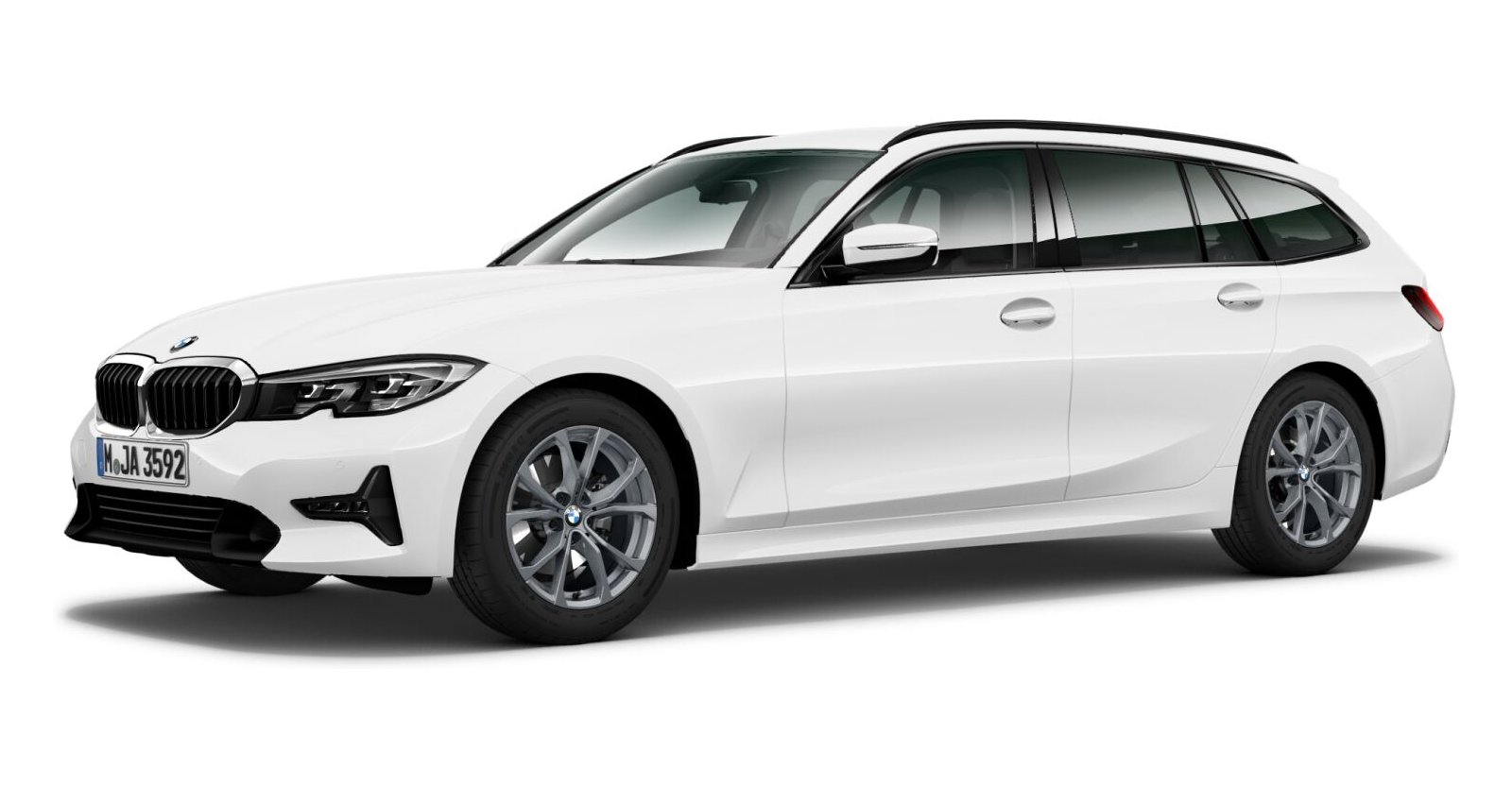 BMW BMW 3er in Weiß von vorne BMW BMW 3er in Weiß von vorne