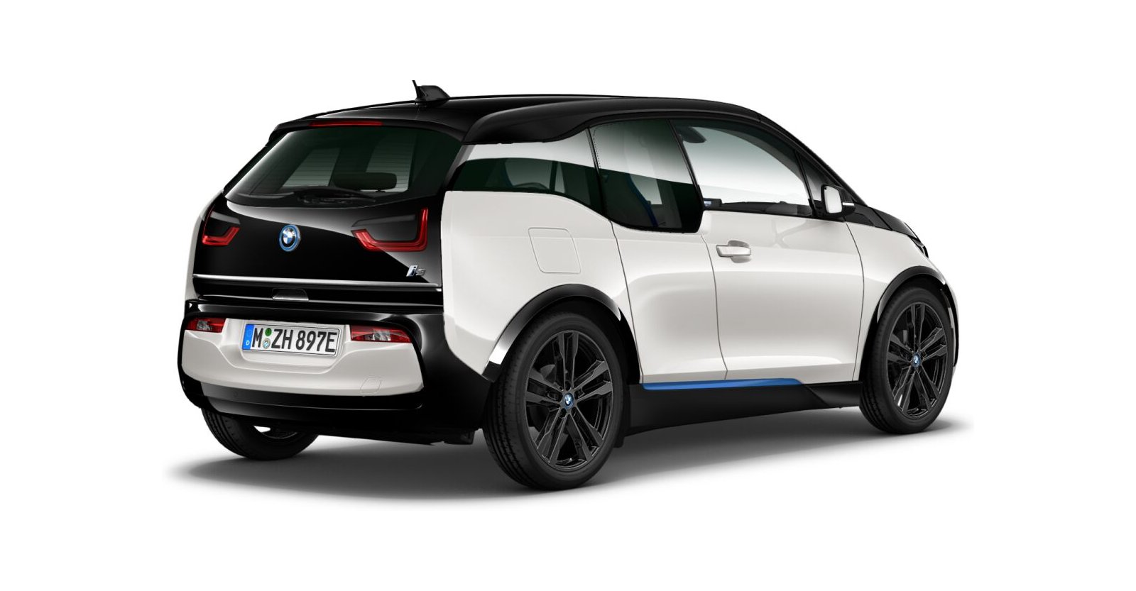 BMW BMW I in Weiß von hinten