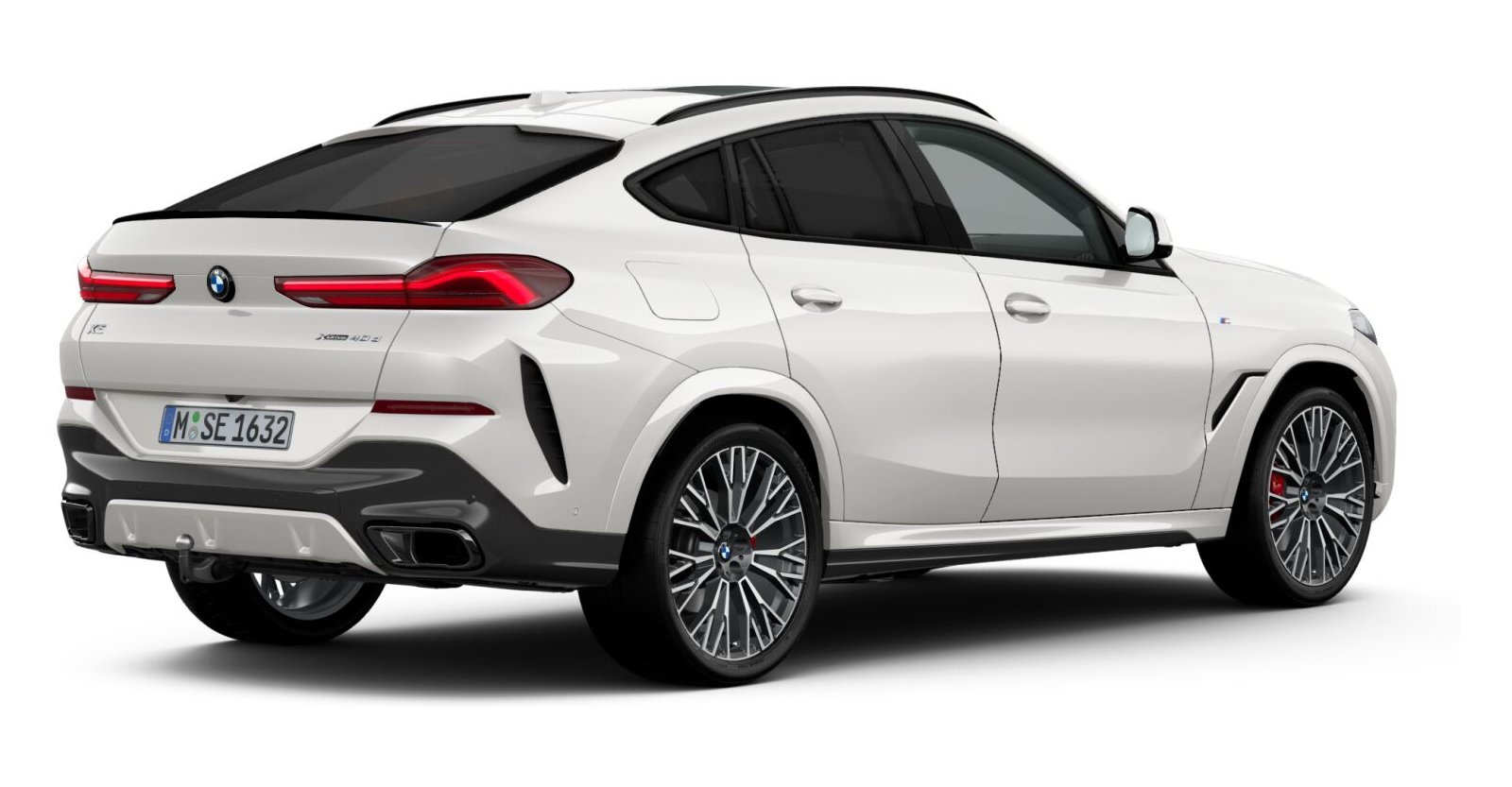 BMW BMW X in Weiß von hinten BMW BMW X in Weiß von hinten