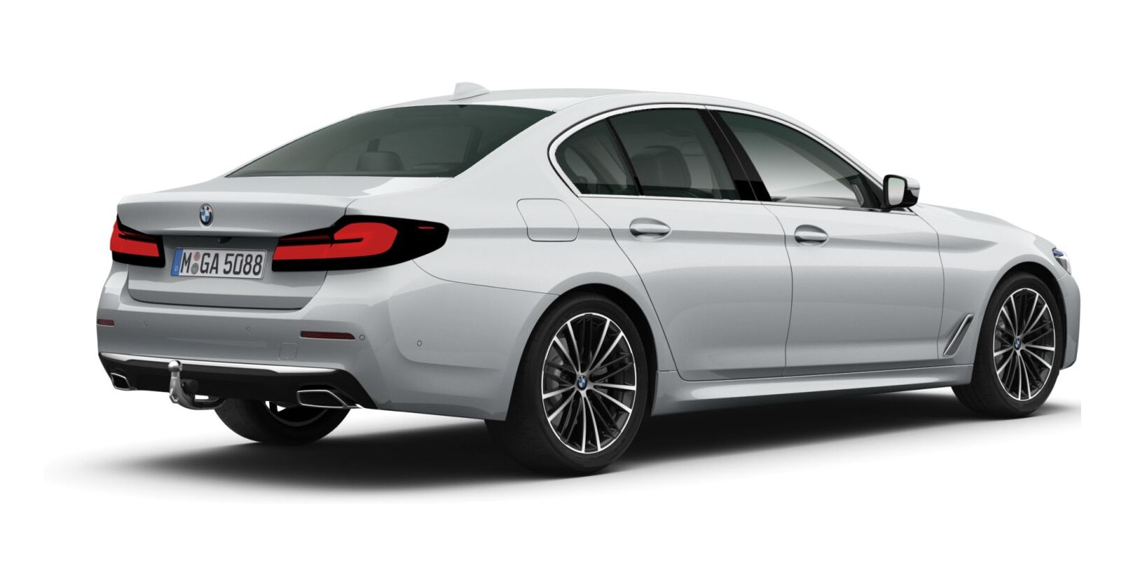 BMW BMW 5er in Silber von hinten BMW BMW 5er in Silber von hinten