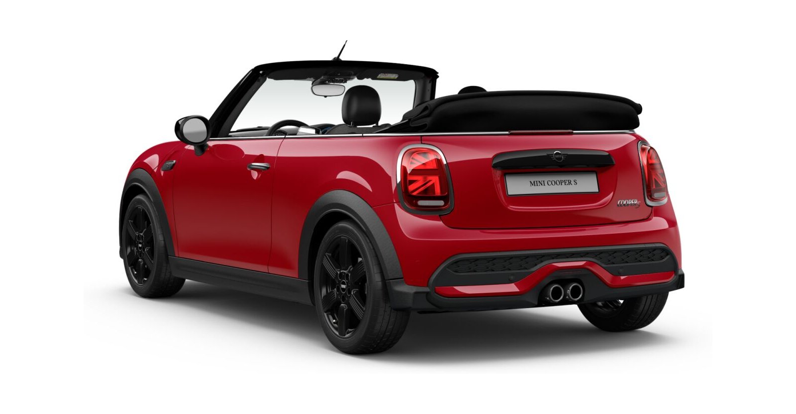 MINI MINI Cabrio in Rot von hinten MINI MINI Cabrio in Rot von hinten