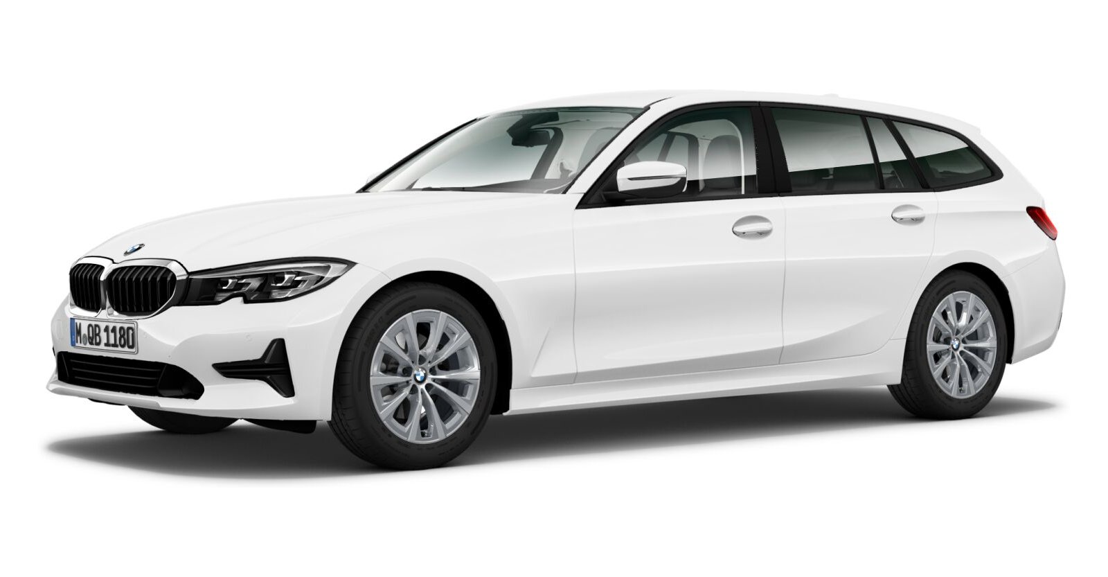 BMW BMW 3er in Weiß von vorne