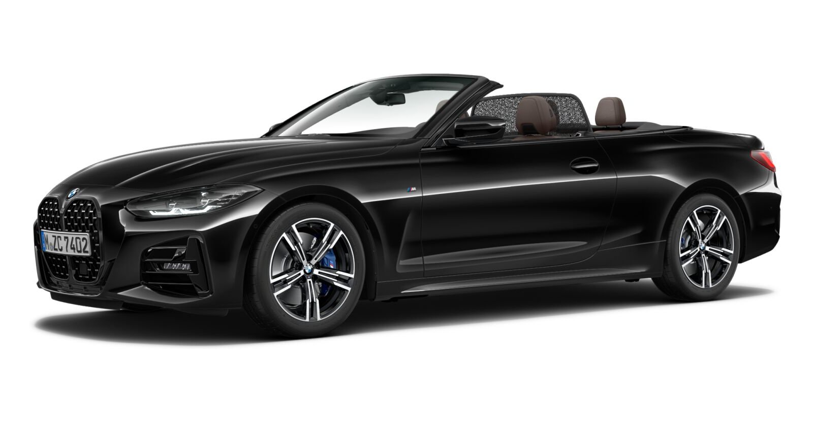 BMW BMW 4er in Schwarz von vorne BMW BMW 4er in Schwarz von vorne
