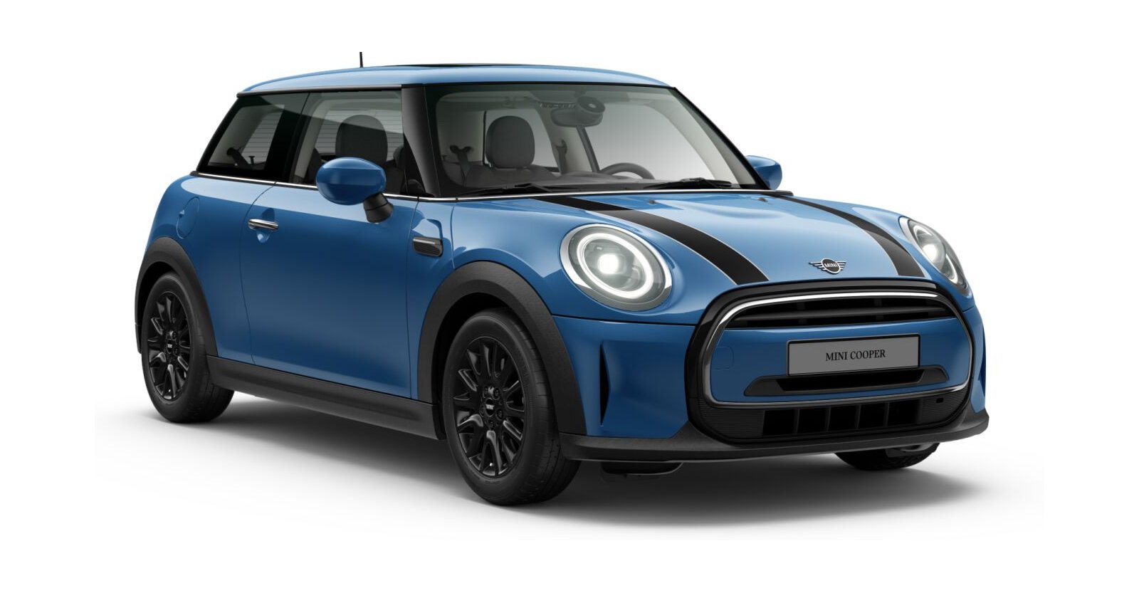 MINI MINI 3-Türer in Blau von vorne