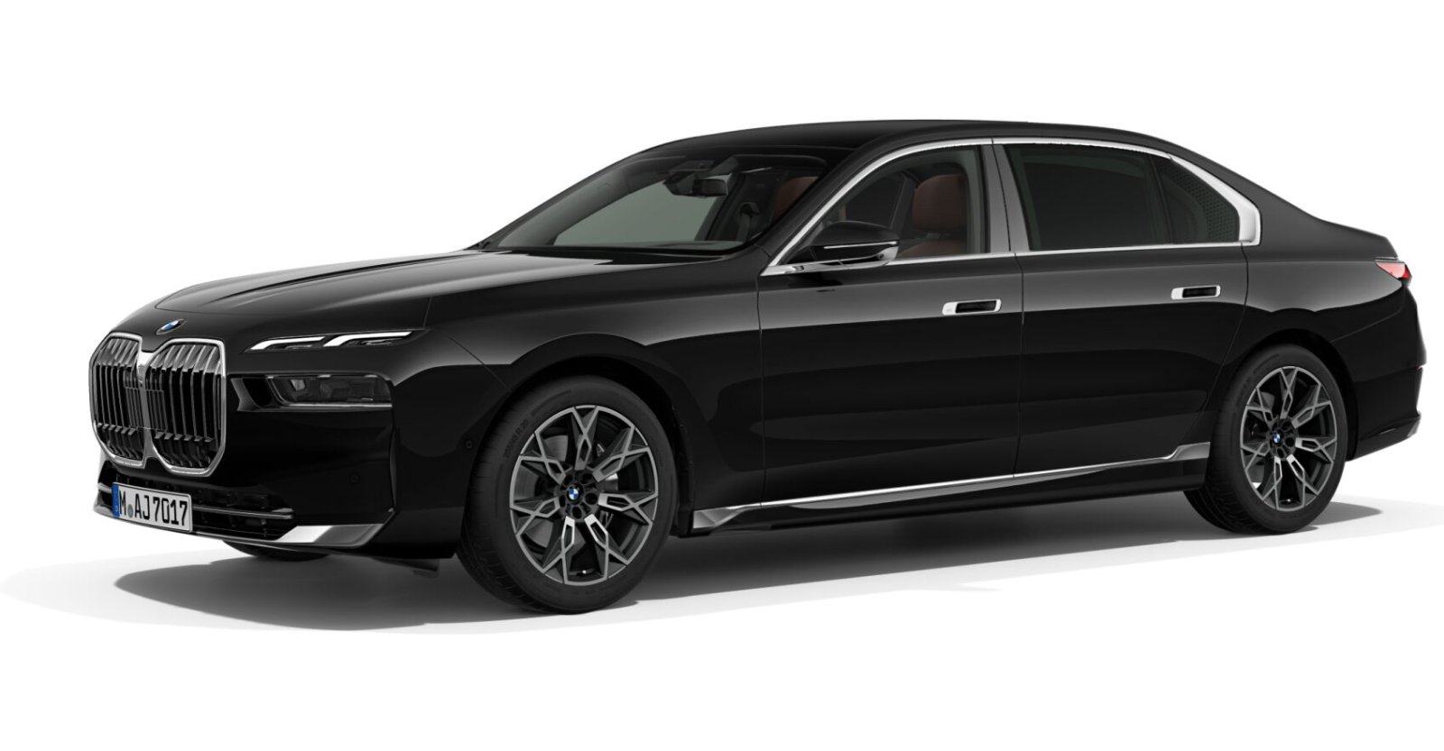 BMW BMW 7er in Schwarz von vorne BMW BMW 7er in Schwarz von vorne