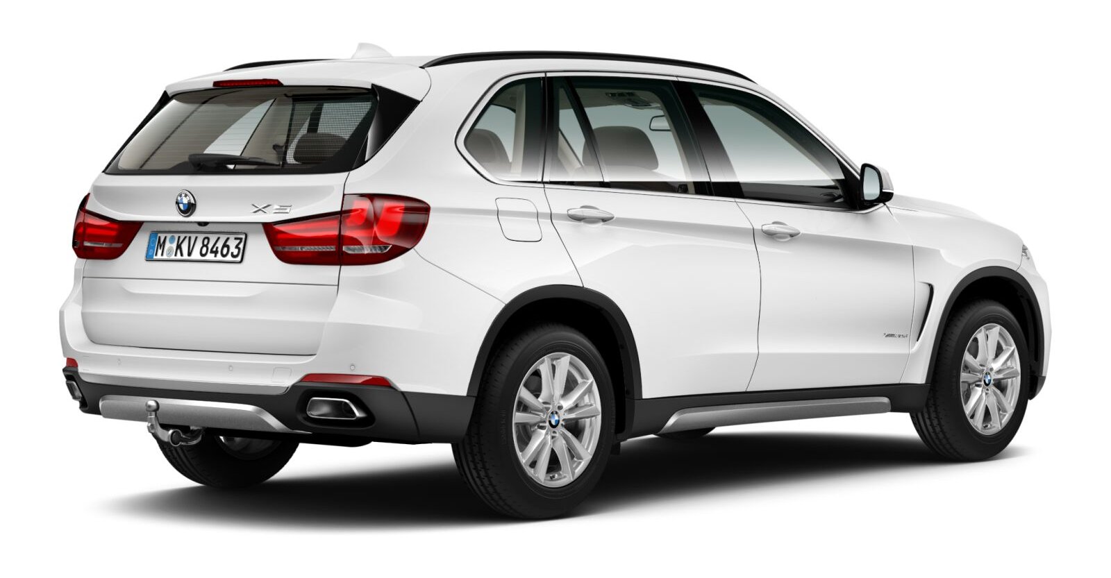 BMW BMW X in Weiß von hinten BMW BMW X in Weiß von hinten
