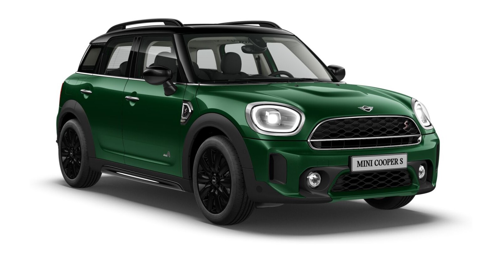 MINI Cooper S Countryman ALL4 in Grün von vorne
