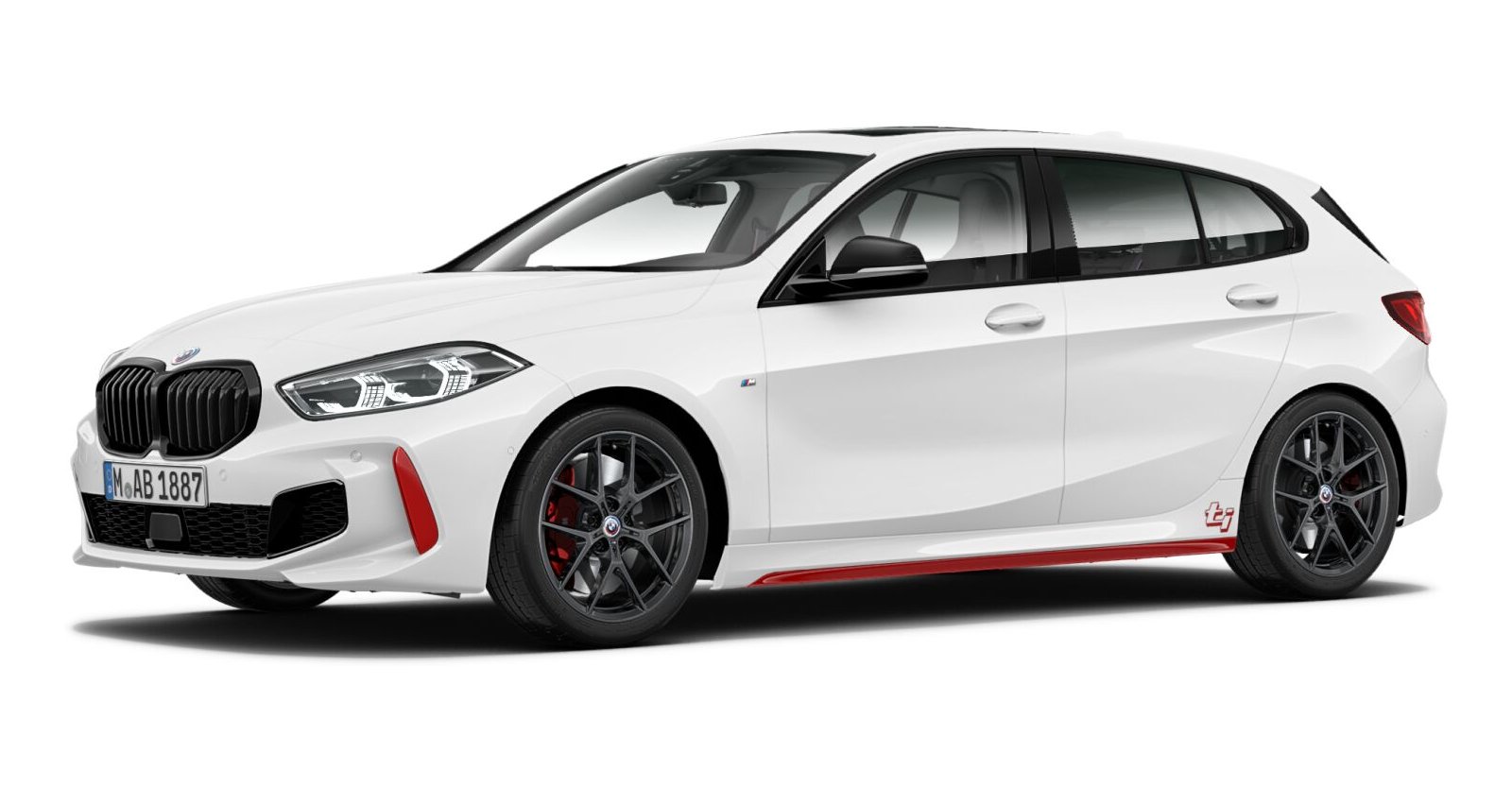 BMW BMW 1er in Weiß von vorne