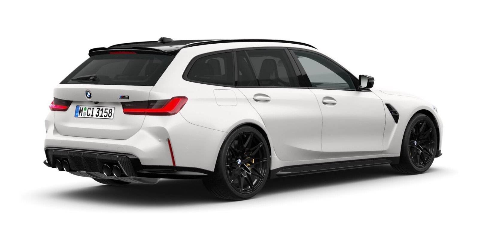 BMW BMW M in Weiß von hinten BMW BMW M in Weiß von hinten