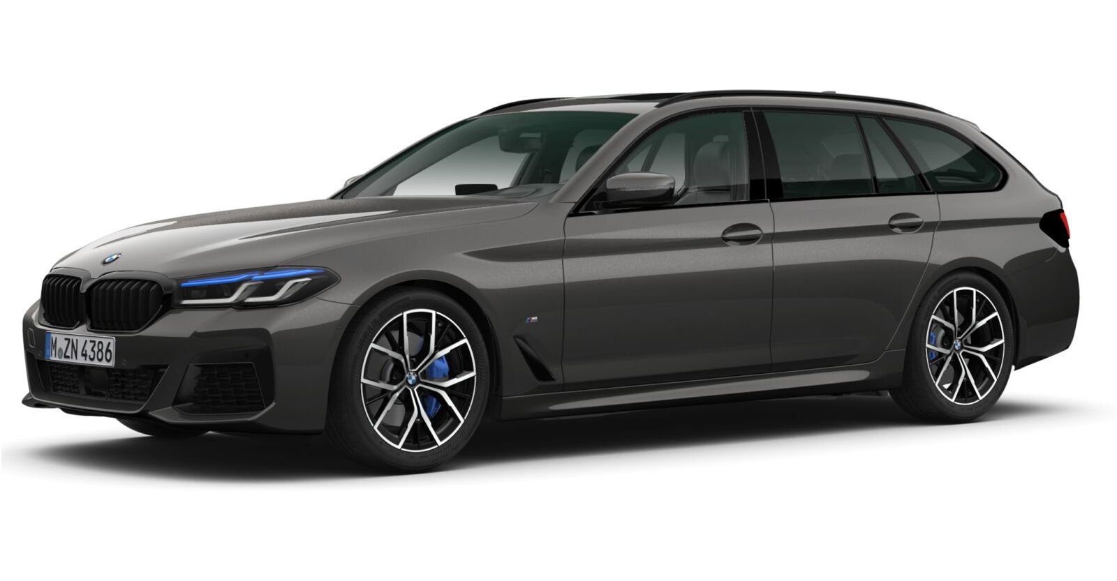 BMW BMW 5er in Grau von vorne