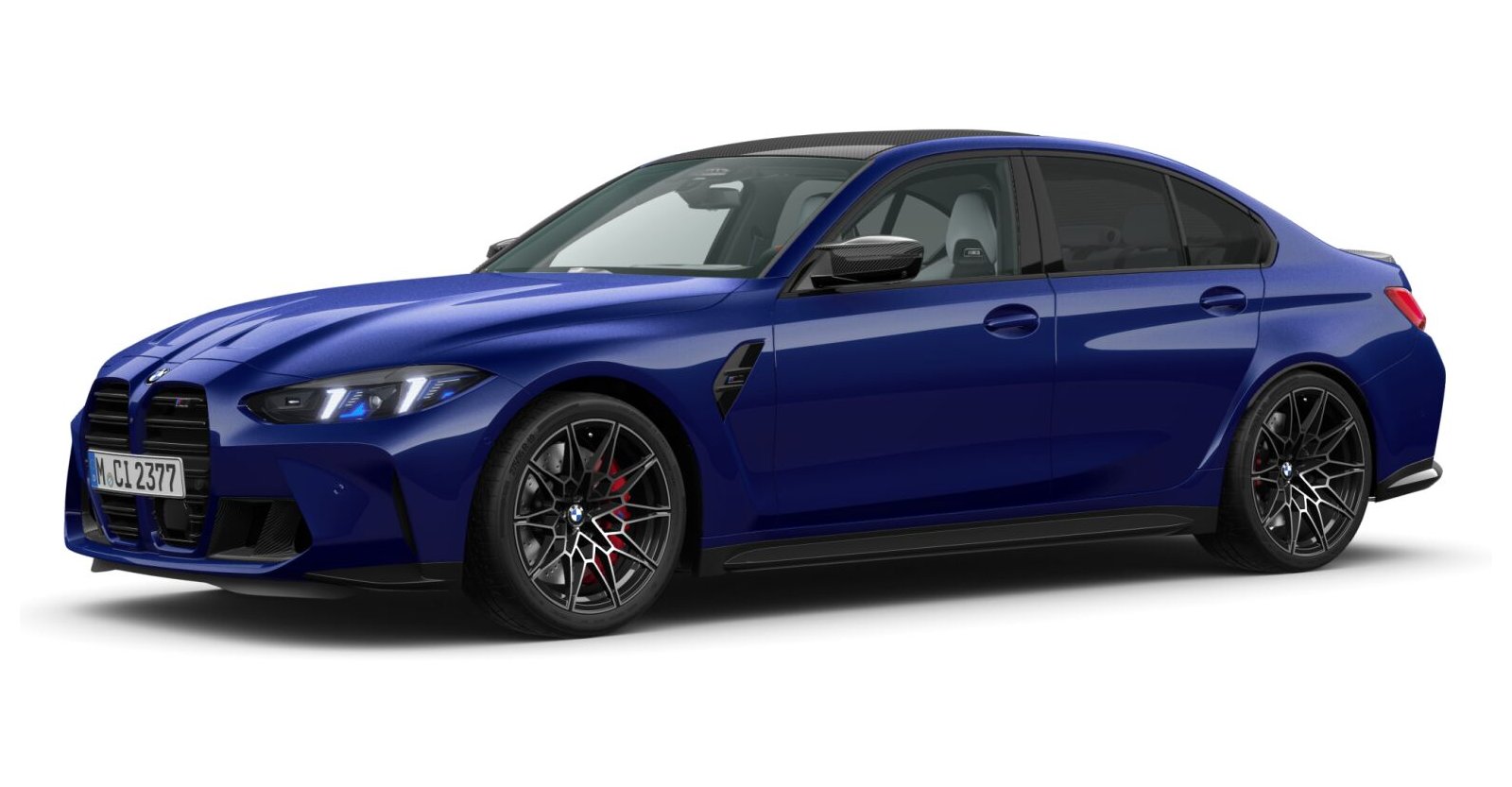 BMW M3 Competition Limousine mit M xDrive in Individual von vorne BMW M3 Competition Limousine mit M xDrive in Individual von vorne
