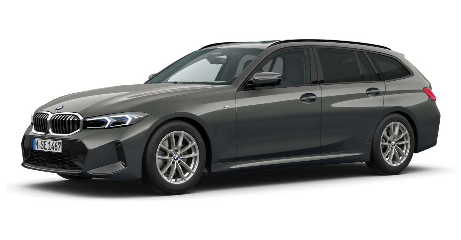 BMW BMW 3er in Grau von vorne BMW BMW 3er in Grau von vorne