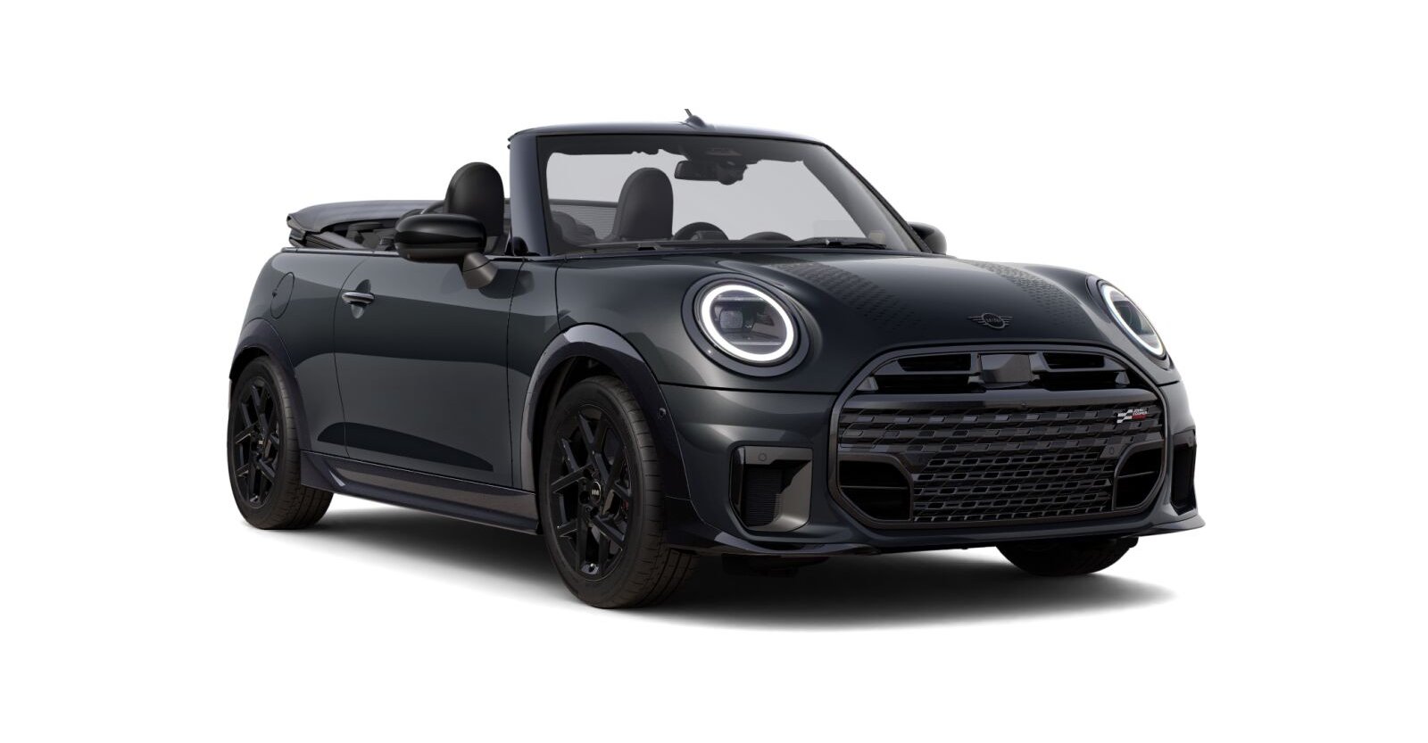 MINI Cooper C Cabrio in Grau von vorne