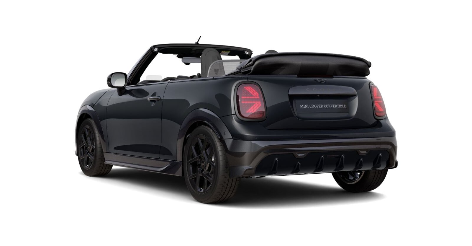 MINI MINI Cabrio in Grau von hinten
