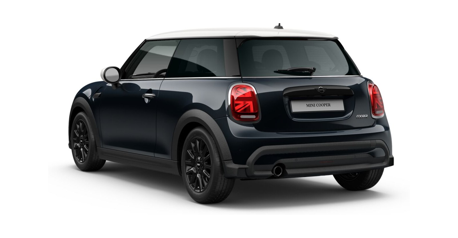 MINI MINI 3-Türer in Schwarz von hinten