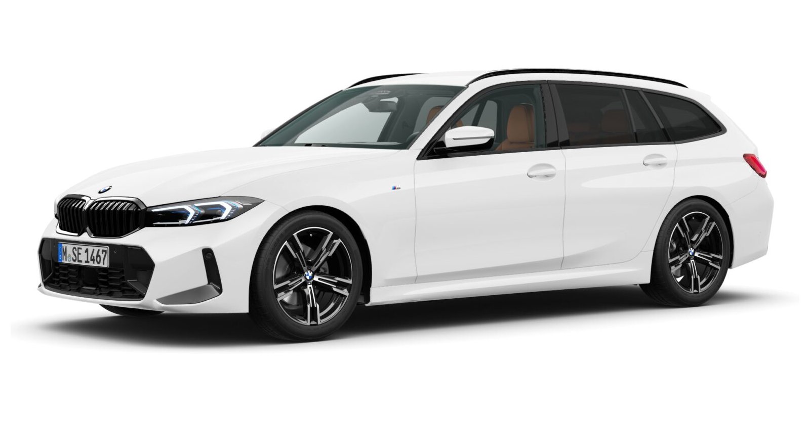 BMW BMW 3er in Weiß von vorne BMW BMW 3er in Weiß von vorne