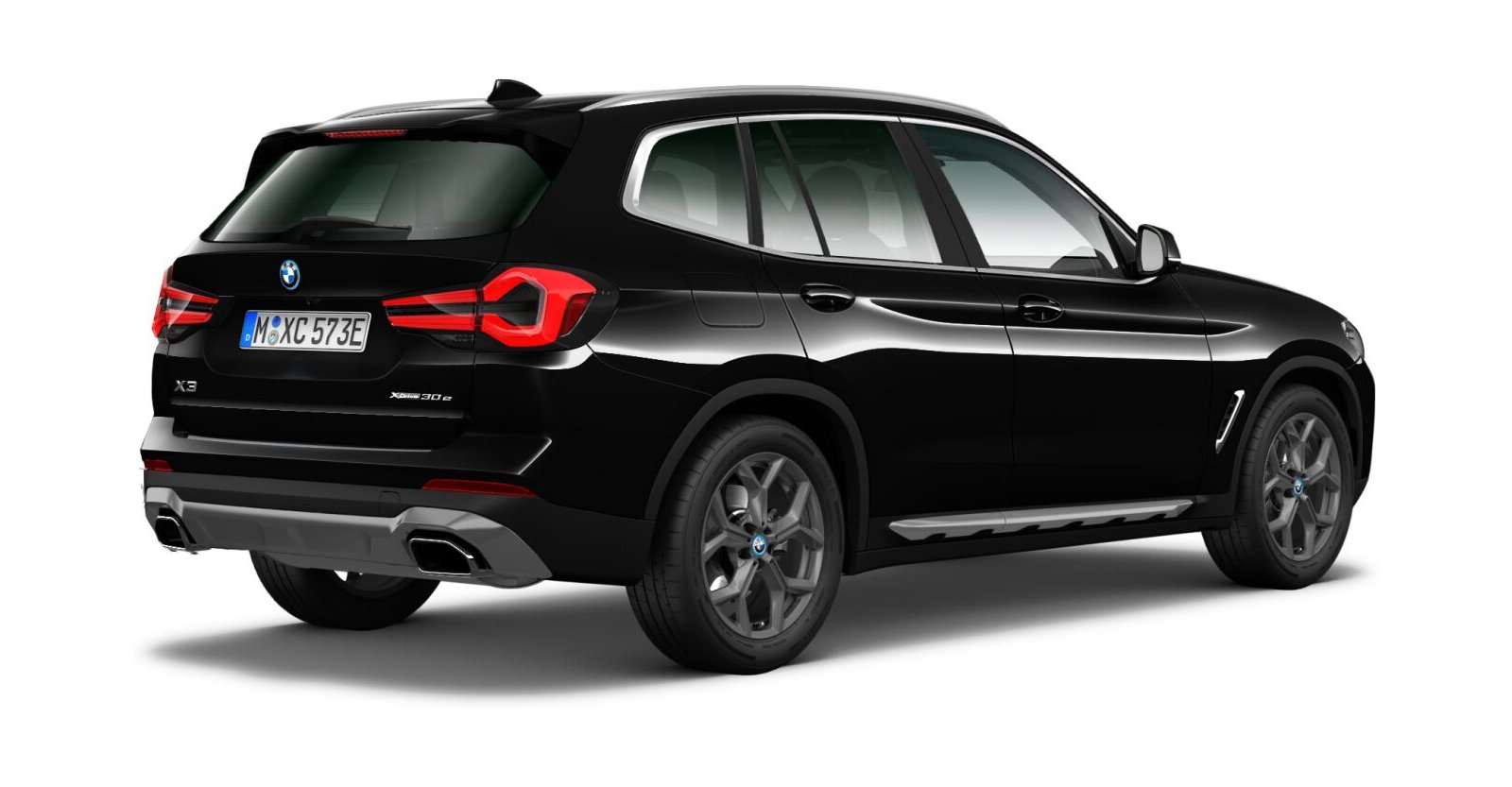 BMW BMW X in Schwarz von hinten BMW BMW X in Schwarz von hinten