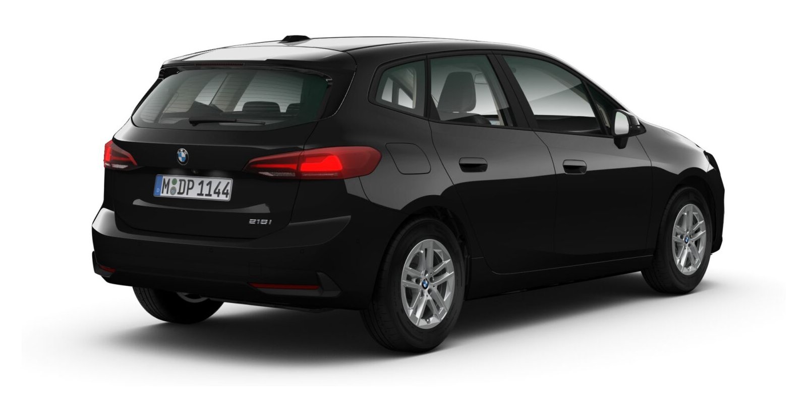 BMW BMW 2er in Schwarz von hinten