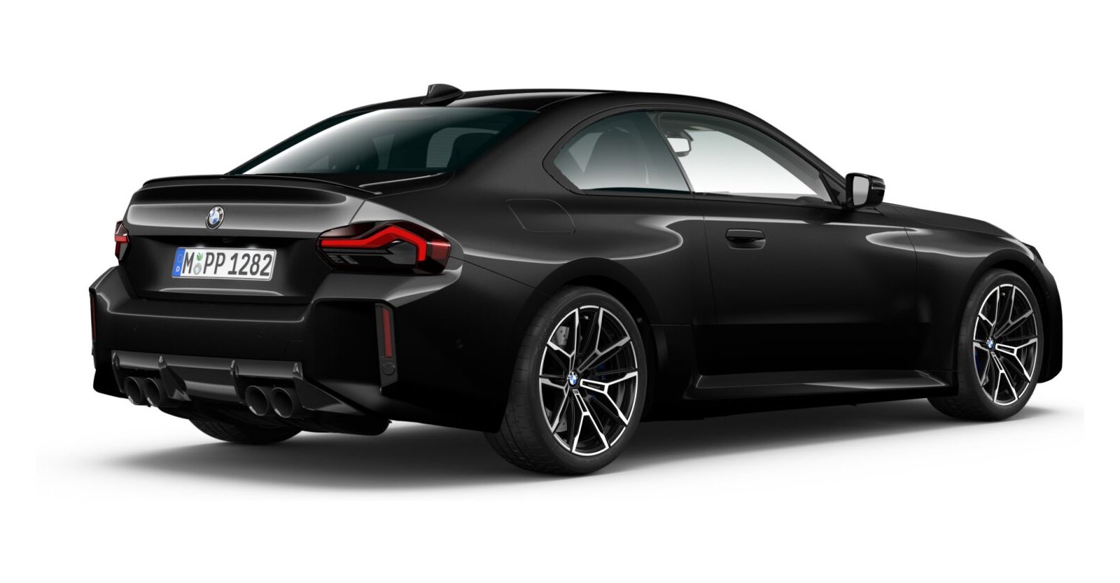 BMW BMW M in Schwarz von hinten