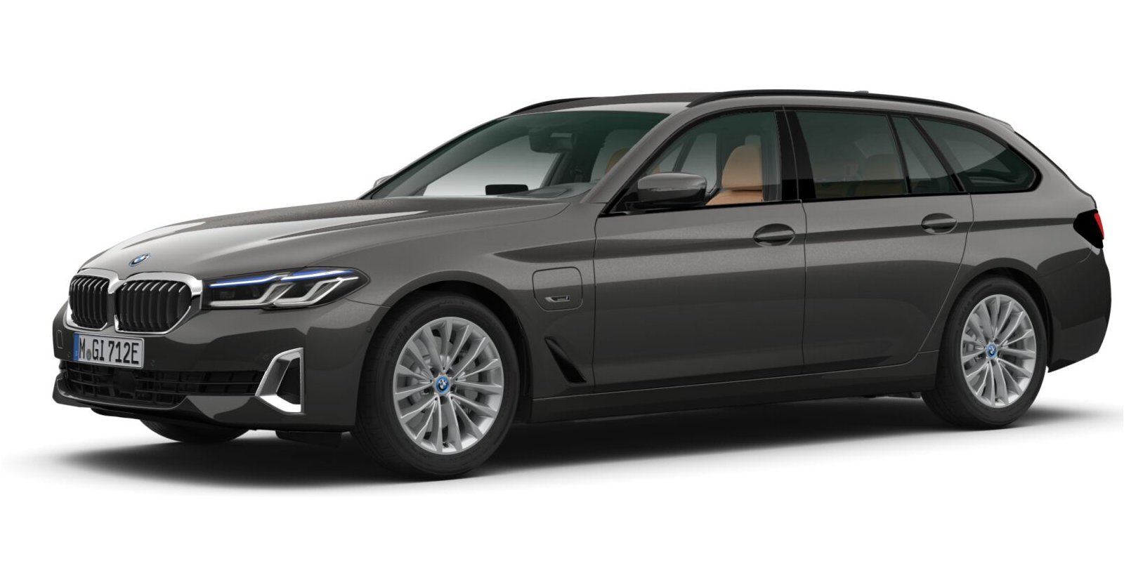 BMW BMW 5er in Grau von vorne