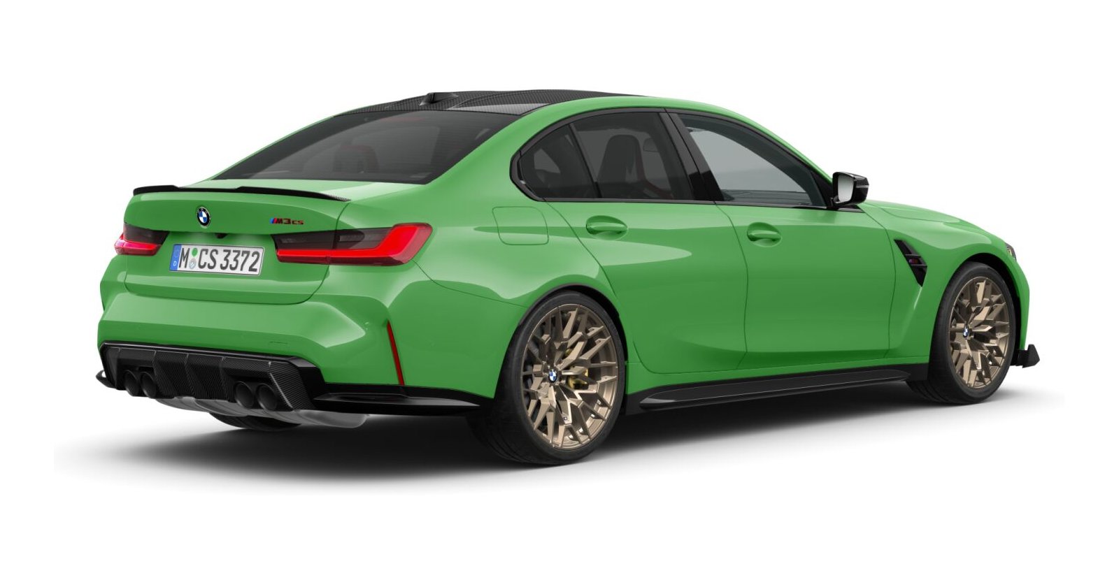 BMW BMW M in Grün von hinten