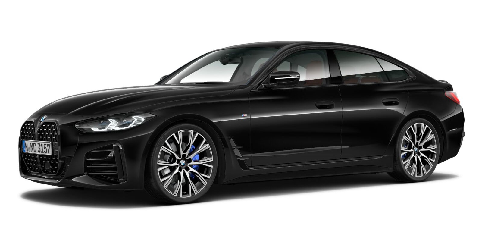 BMW BMW 4er in Schwarz von vorne BMW BMW 4er in Schwarz von vorne